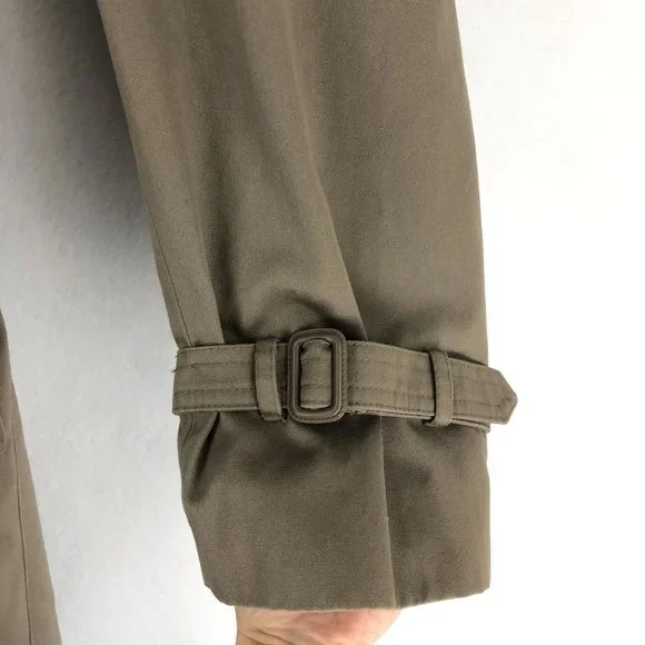 Charles Klein Men's Size 42R Brown Double Breasted Long Sleeve Trench Coat - Picture 5 of 11